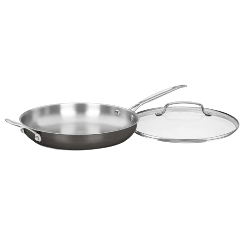 12" Skillet with Helper Handle & Cover