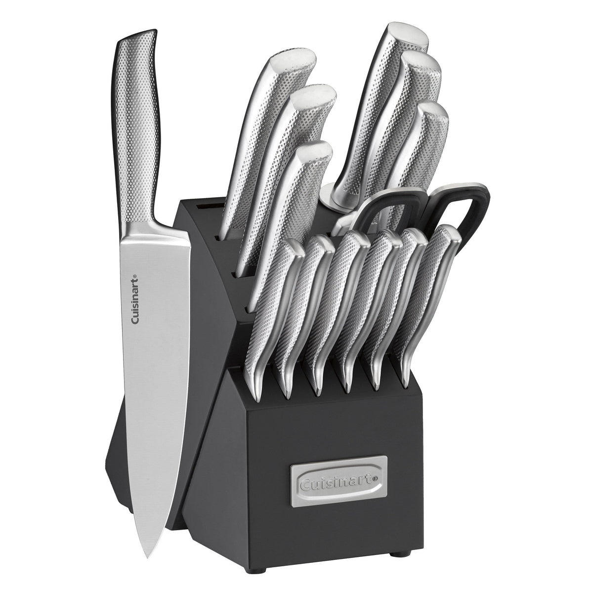 15 piece German Stainless Steel Hollow Handle Knife Block Set