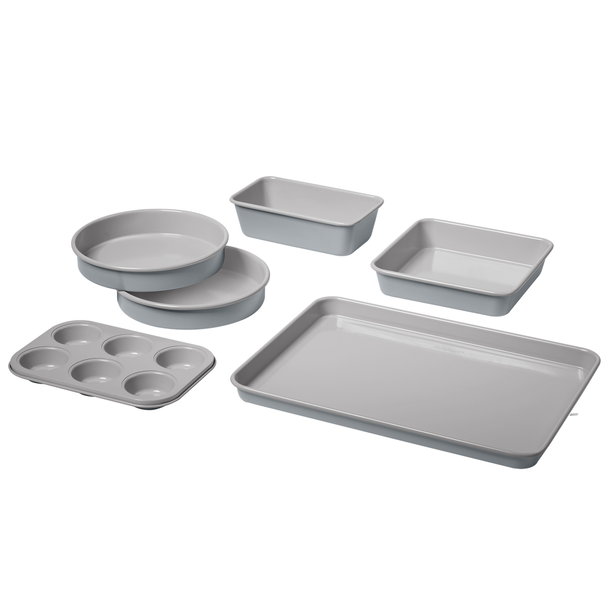 6-Pc Culinary Collection Ceramic Nonstick Bakeware Set - Gorgeous Gray