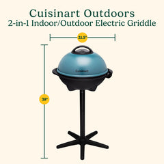 2-in-1 Indoor/Outdoor Electric Griddle