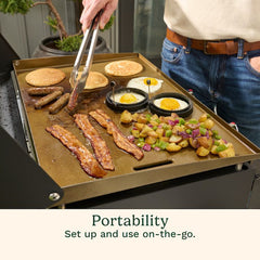 22" Tabletop Gas Griddle with Hood