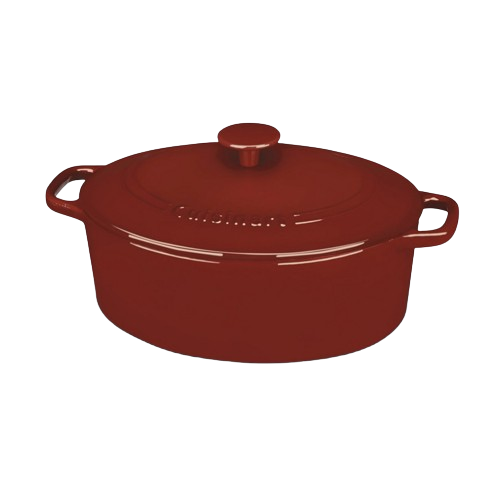 Chef’s Classic™ Enameled Cast Iron Cookware 5.5 Quart Oval Covered Casserole