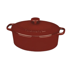 Chef’s Classic™ Enameled Cast Iron Cookware 5.5 Quart Oval Covered Casserole