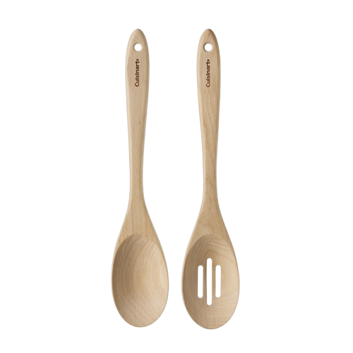 Beechwood 2pc Spoon Set (Solid and Slotted)