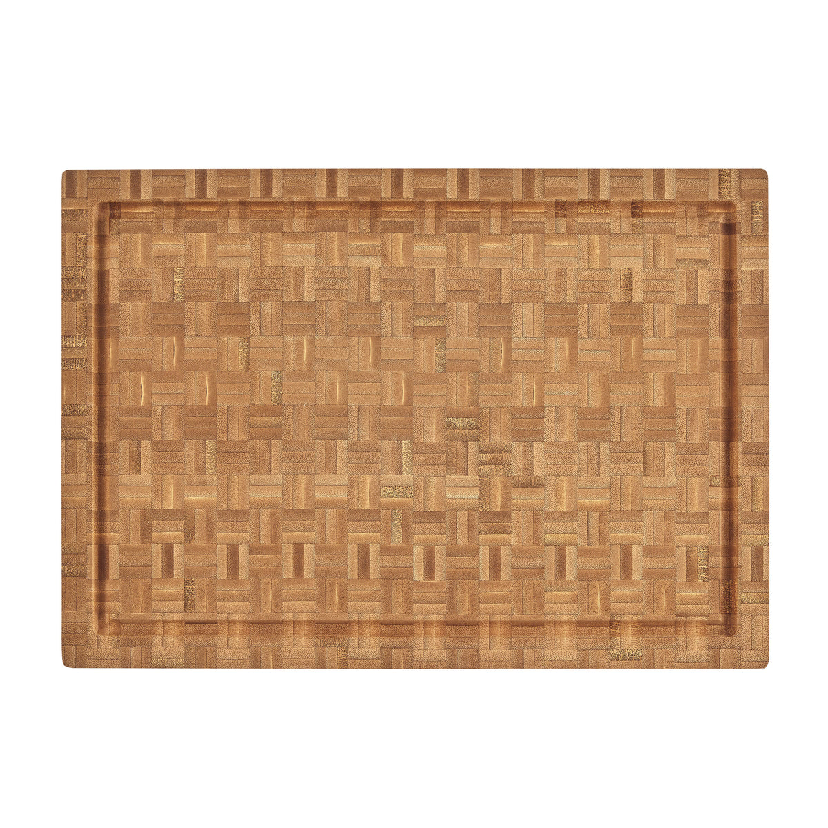 17" Reversible End Grain Bamboo Cutting Board