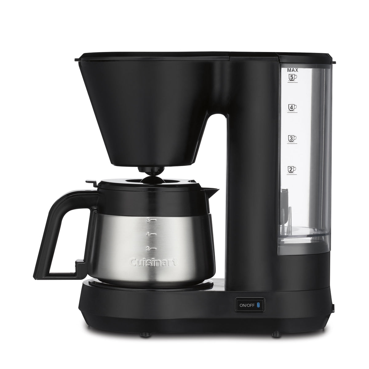 5-Cup Coffee Maker with Stainless Steel Carafe