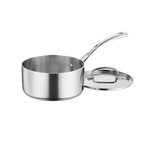 French Classic Tri-Ply Stainless 2 Qt. Saucepan with Cover