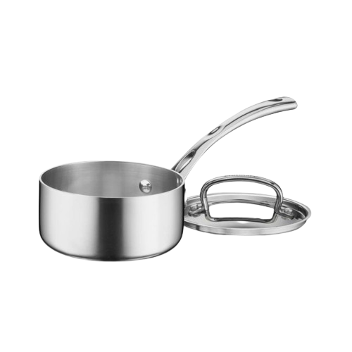 French Classic Tri-Ply Stainless 1 Qt. Saucepan with Cover
