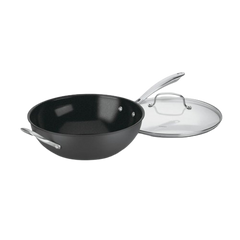 12" Stir Fry Wok with Glass Cover
