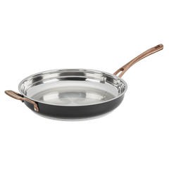 Matte Black Elegance 12” Skillet w Helper Handle