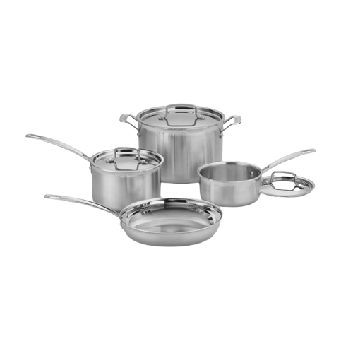 MultiClad Pro Triple Ply Stainless Cookware 7 Piece Set